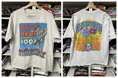 Grateful Dead Spring tour 1992 T shirt 2 size white Reonegro All Size BTH81