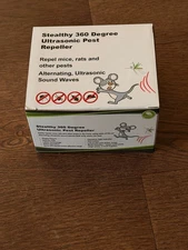 Stealthy 360° Ultrasonic Pest Repeller Mice Rats Rodent Bats Roach Spider NEW