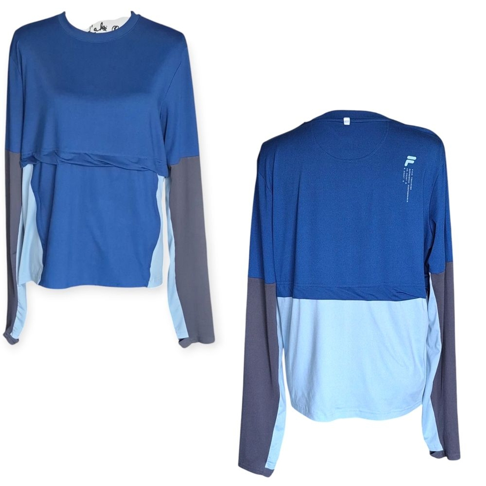 Set maglietta e leggings Fila Pushing The Limit manica lunga Activewear taglia L