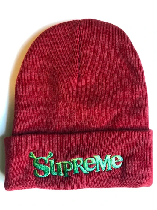 Shrek X Supreme Beanie Season FW21 CARDINAL