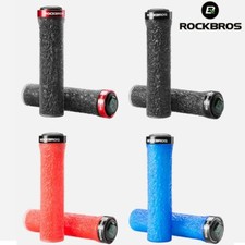 ROCKBROS Bicycle Grips Cycling Handlebar Rubber Anti-Slip MTB Shockproof Grips