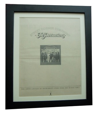 THE PERSUASIONS+Symphony+POSTER+AD+RARE ORIGINAL 1971+FRAMED+EXPRESS GLOBAL SHIP
