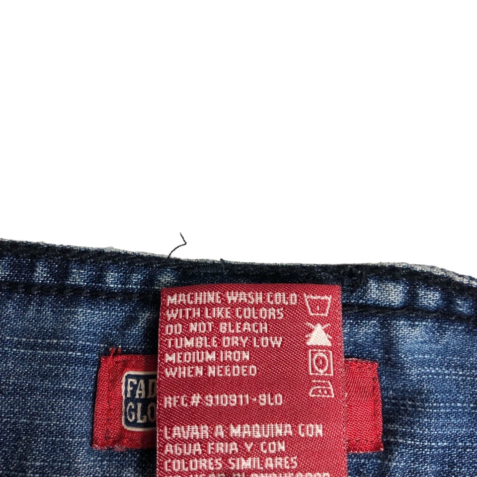 Винтажная женская юбка Y2K Faded Glory из 4 джинсовых коротких джинсов состаренная вестерн гранж - Изображение 4 из 4