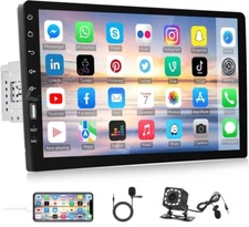 9" Single 1 Din Car Stereo Radio Bluetooth FM USB Touch Screen MP5 Player + MIC