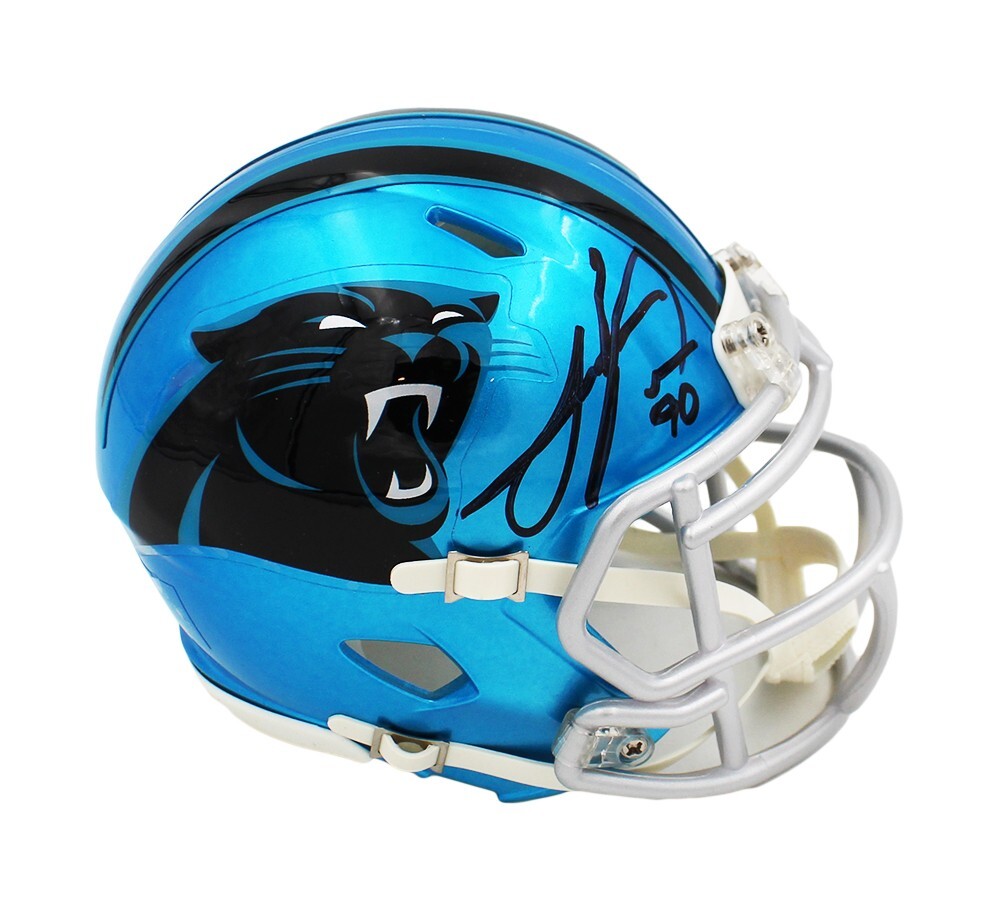 Julius Peppers Autographed Signed Carolina Panthers Speed Flash NFL Mini Helmet 
