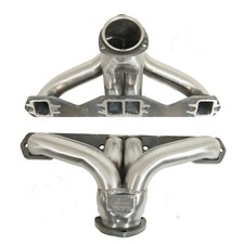Small Block Chevy 265 400 Plain Steel Blockhugger Headers 1-78 Tube Cc178-p