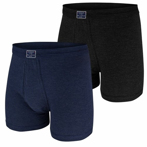 ESGE Herren Pant Mit Eingriff, Feinripp Ringel – 5er Pack In Marine, 85% Baumwolle, 15% Polyester, Weicher Komfortbund