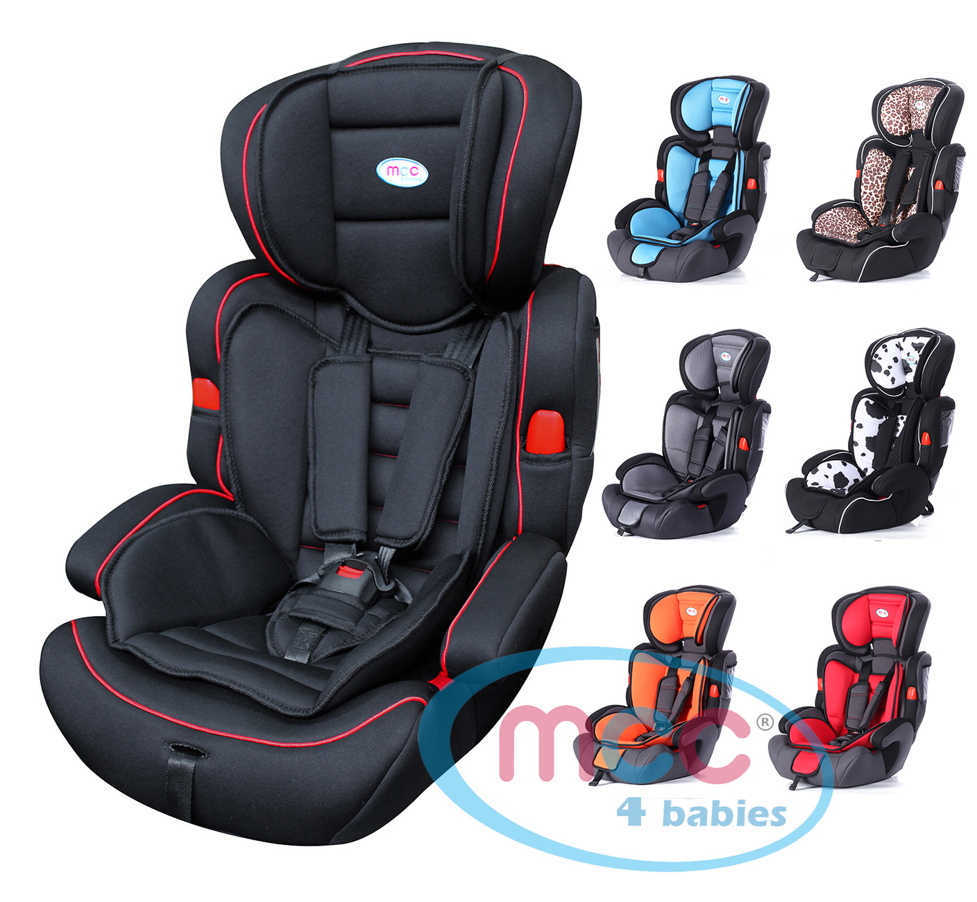 Mcc® 3 in 1 Baby Child Car Safety Booster Seat For Group 1/2/3 936kg