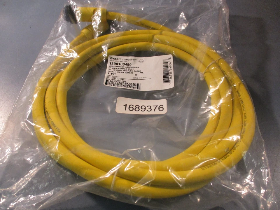 Juego de cables de conectividad Molex 1300100489 Brad 113030K13M030 3M de largo Foto 3 de 4