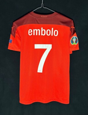 switzerland puma embolo 7 football shirt jersey euro 2020 soccer