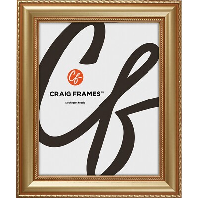 Craig Frames Victoria, 1.375 Inch Ornate Gold Picture Frame Poster Frame