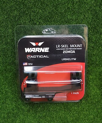 Warne 20 MOA Extended Skeletonized MSR Mount, 1'', Matte Black - LRSKEL1TW