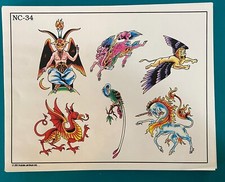 Spaulding and Rogers Tattoo Flash Sheet NC-34