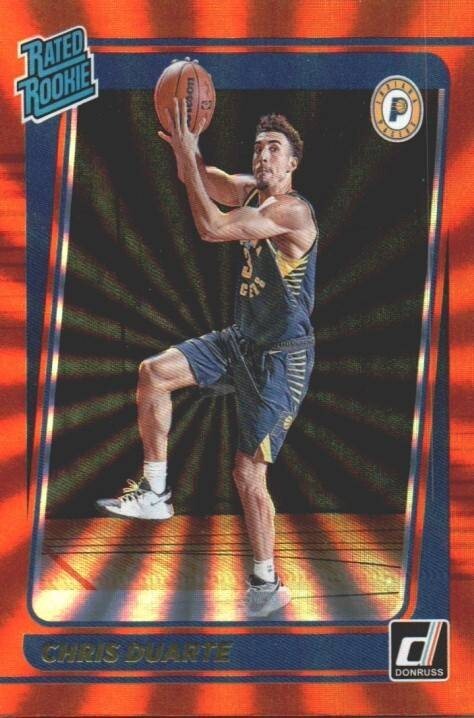 2021-22 Panini Donruss - Holo Orange Laser Rated Rookie #223 Chris Duarte (RC)