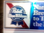 1974 PABST BLUE RIBBON EMBOSS ALUMINUM TACKER SIGN 19"X13" BREWED 2 TASTE BEST — photo 7