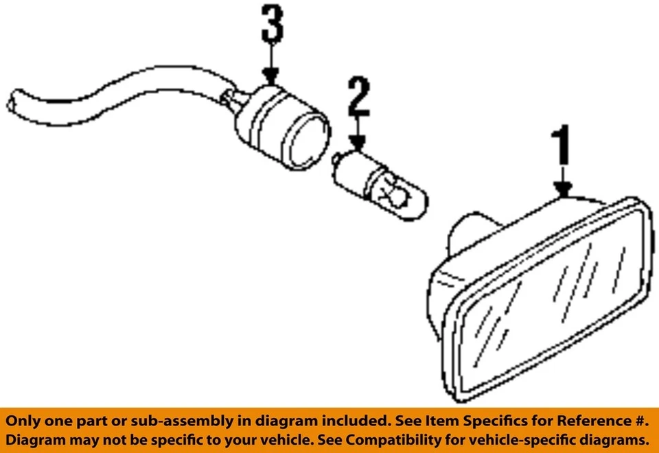 Used Side Marker Light Assembly fits: 2004 Audi A6 Side Marker behind tire Grade - Image 3 of 4