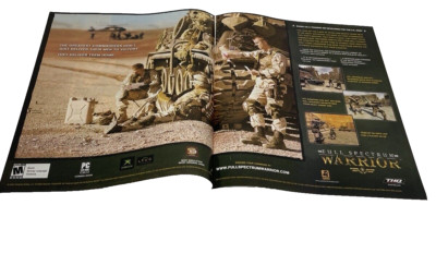 Full Spectrum Warrior Xbox 2004 Two Page Promo Print Ad