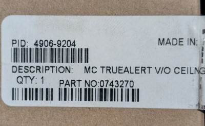 Simplex 4906-9204 - Truealert V/O Ceiling - MANY AVAILABLE - SAME DAY SHIPPING