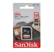 SanDisk SD Card 128GB Ultra SDXC Speed 100MBs for PC Camera Games or Any Device