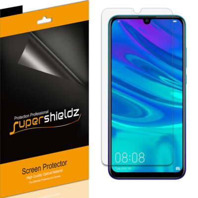[6-Pack] Supershieldz Clear Screen Protector Saver for Huawei P Smart 2019