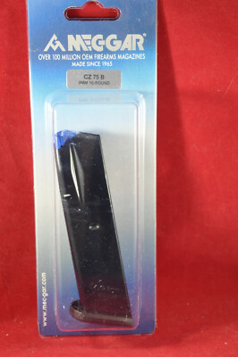 Mec-Gar MGCZ7510B OEM Blued 10rd 9mm for CZ 75B, Shadow 2, 75 SP-01, Shadow, 85B