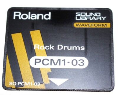 Rare Roland SO-PCM1-03 Rock Drums- ROM Card for Roland JD /JV