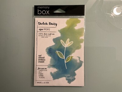 Memory Box  Sketch Daisy  Steel Craft Cutting Die (New)