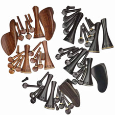 High Quality Ebony rosewood Violin Accessories Parts Pegs Chin rest Tailpiece