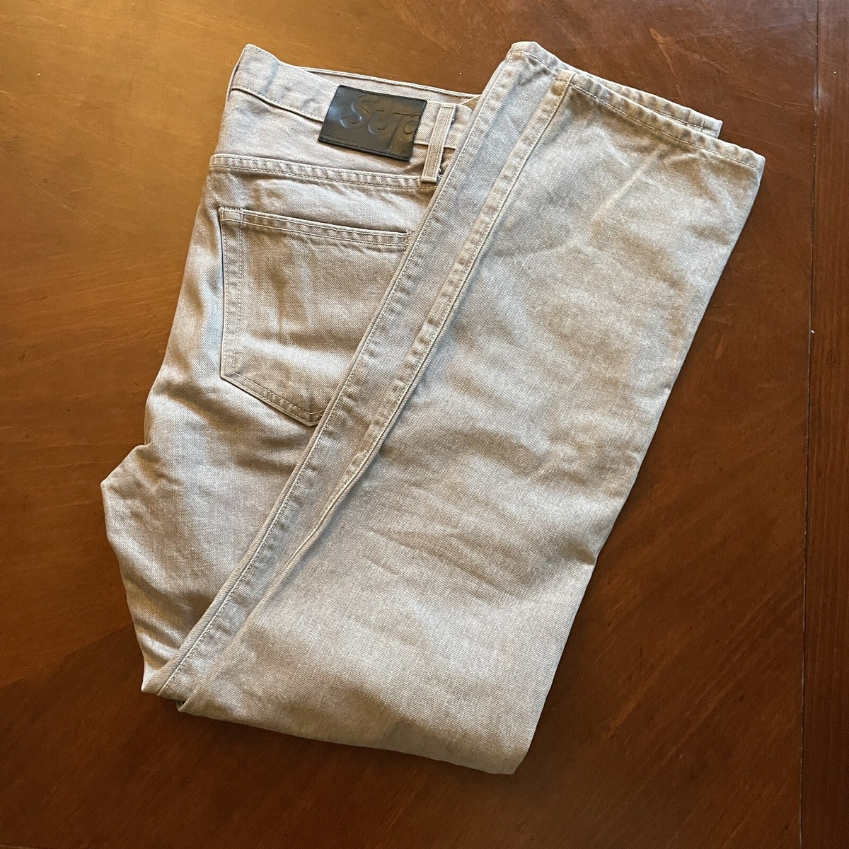 Size 30 -- Supreme Washed Regular Jean Grey | eBay 