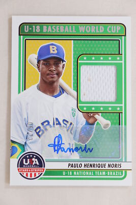 Paulo Henrique Noris 2023 Stars & Stripes USA Baseball Autograph Materials #5/72