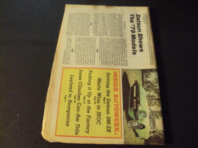 Auto Week Oct 27 1978 Datsun's '79 Models, Driving Datsun 280-ZX