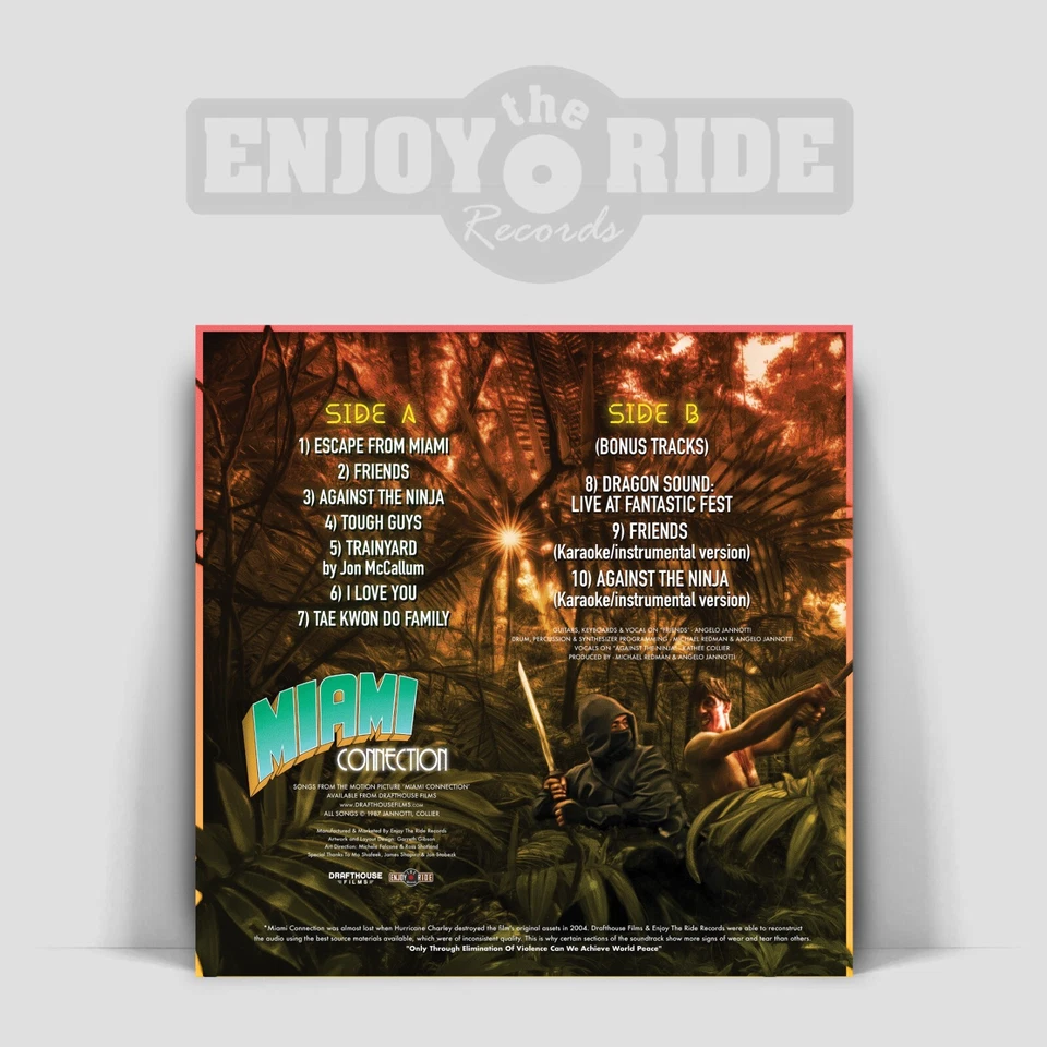 Miami Connection Dragon Sound Vinyl Soundtrack Lp Record NOT Blu Ray 4k Riff! - Image 4 of 4