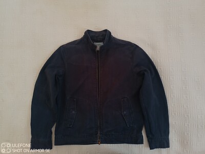 *WOW* Mens Springfield Stylish Navy Blue Lightweight Cotton Jacket Parka Coat L