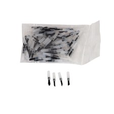 USA 100  Dental Applicator Brush Tips Black For Composite Bondings Pit Handle