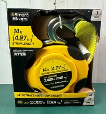 Smart Straps 14foot Tow Strap 9000 Lbs Break Strength 3000 Lbs Safe Work Load 
