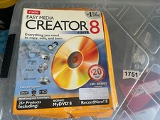 Roxio Easy Media Creator 8 Suite in original box packaging - REF 1751