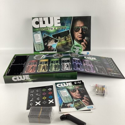 Clue Secrets & Spies Family Night Board Game The Ultimate Spy 2009 Hasbro New