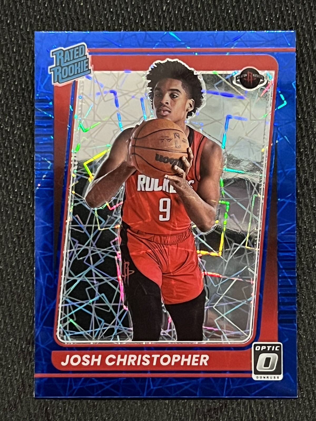 JOSH CHRISTOPHER 2021-22 Panini Donruss Optic BLUE VELOCITY HOLO PRIZM RC #200
