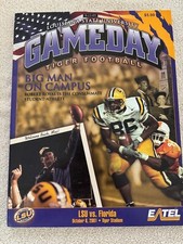 2001 LSU Tigers v Florida Gators Football Program Saban 2nd Season Jimbo Fisher