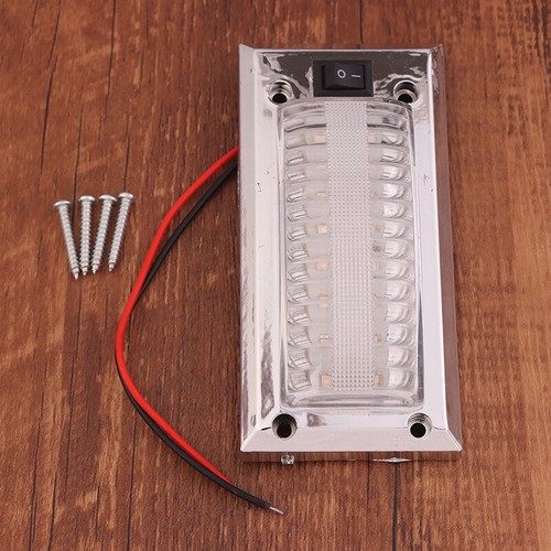 Bright Light Panel Car 12V-24V COB Truck Car Interior Blue Light Reading Lamp - Photo 6/12