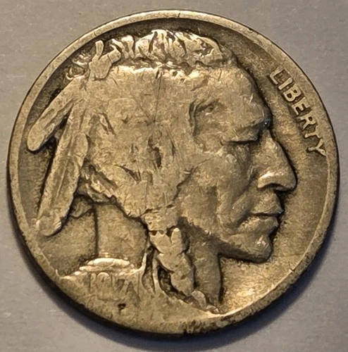 Nicer low mintage 1917 P Buffalo Head Nickel