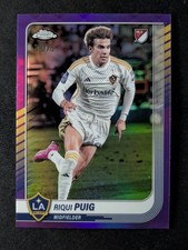2025 Topps Chrome MLS RIQUI PUIG 38/75 Purple Refractor LA Galaxy #93