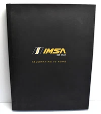 RARE! IMSA est. 1969 Celebrating 50 Years Book SIGNED Haywood, Pruett, Hobbs +2