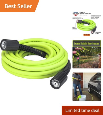 #ad Revolutionary Flexzilla Pressure Washer Hose 1 4quot; x 25ft Ultra Flexible Design $53.99