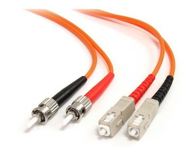 StarTech 2m Multimode 62.5/125 Duplex Fiber Patch Cable ST - SC - SC Male - ST
