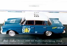 SPARK MODEL 1/43 Mercedes-Benz 300 SE RALLY CAR 1964 BLUE/WHITE 855825