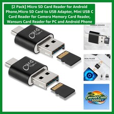 On-the-Go Micro SD Card Reader 2 Pack - Streamlined Data Management Tool