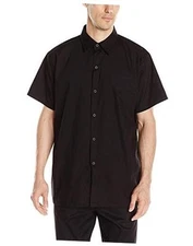 Chef Code Men's Kitchen Basic Cook Shirt Small Black