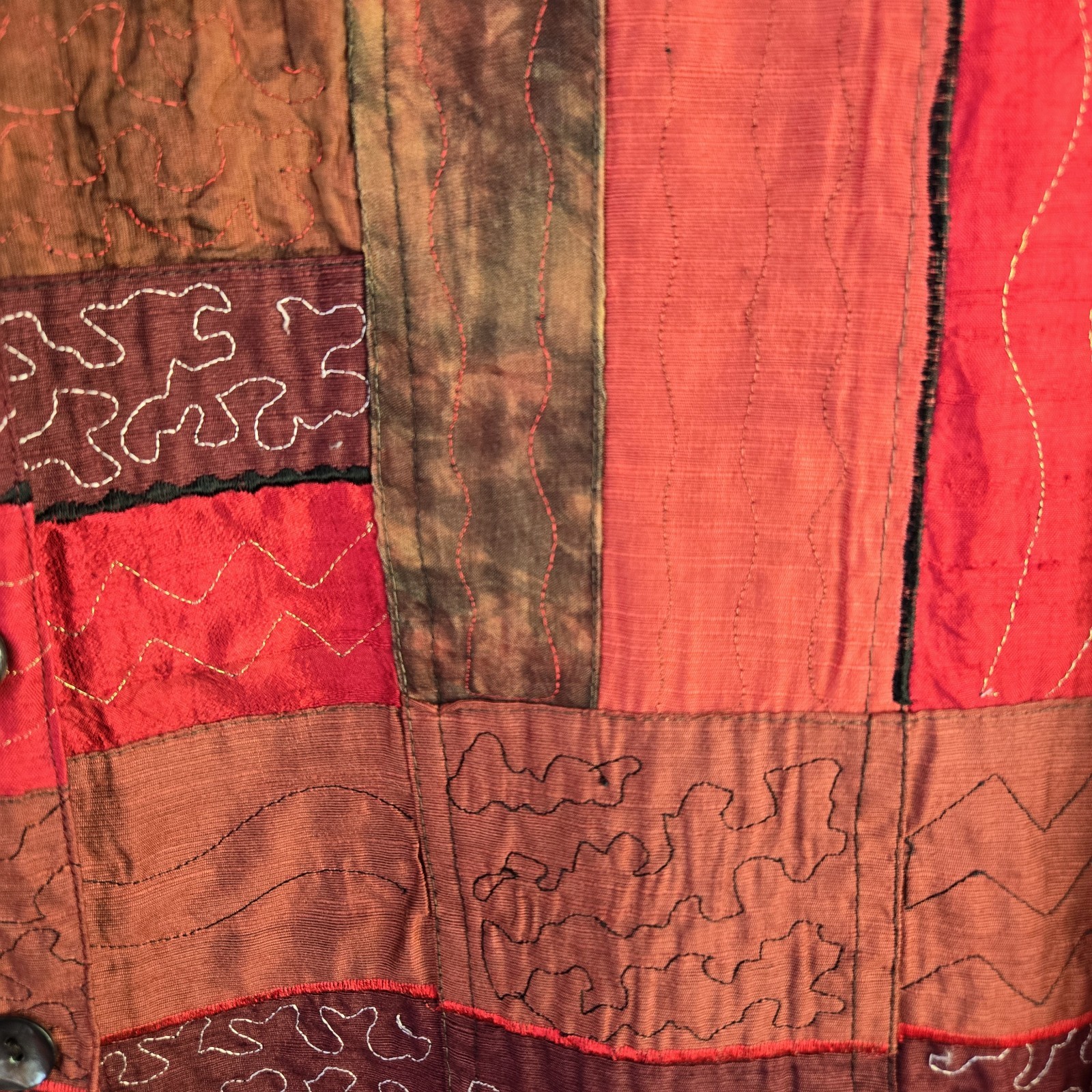 Drapers & Damons Embroidered Patchwork Jacket But… - image 3