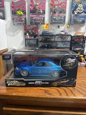 JADA BRIAN'S NISSAN SKYLINE GTR R34 BLUE FAST FURIOUS MOVIE 1/24 97173